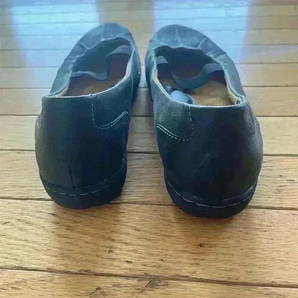 b.ø.c. Women's Mary Jane Black Leather Slip-On Flats Size 9.5M - Picture 5 of 9